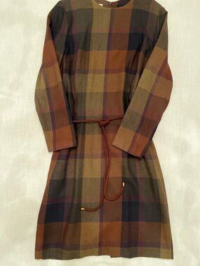 David Warren Plaid Dress 14